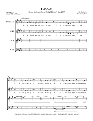 L-o-v-e (arr. Renée Wilson-Wicker)
