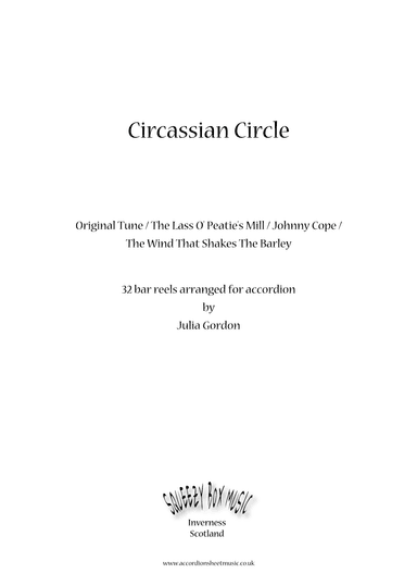 Circassian Circle (Original Tune / The Lass O' Peatie's Mill / Johnny Cope / The Wind That Shakes Th (arr. Julia Gordon)