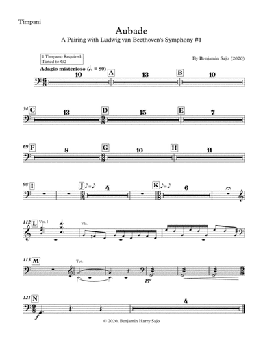Aubade: A Pairing with Beethoven's Symphony #1 - Timpani