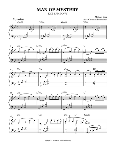 Man Of Mystery (arr. Christian Bennedsen)