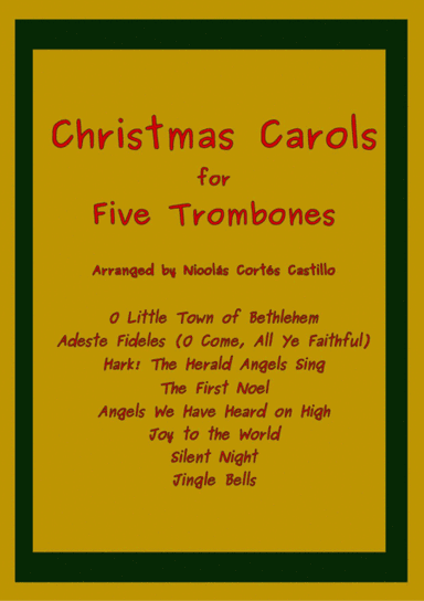 8 Christmas Carols for Trombone Quintet (arr. Nicolás Cortés Castillo)