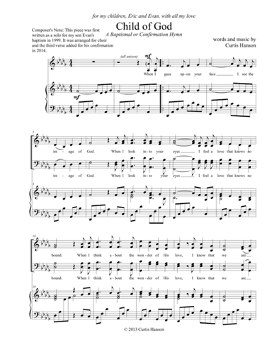Child of God (SATB)
