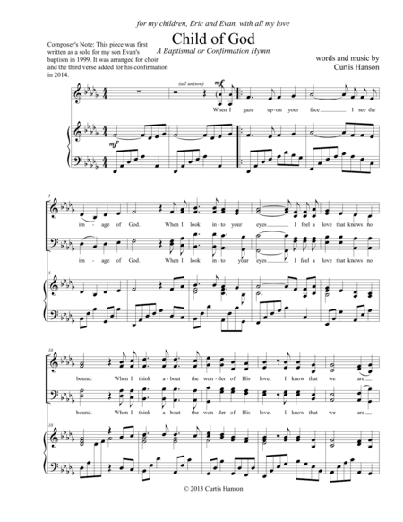 Child of God (SATB)
