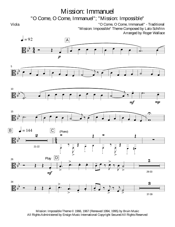 Mission: Impossible Theme (arr. Roger Wallace)