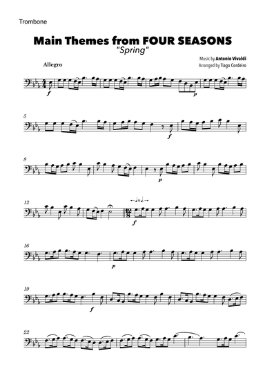 Main Themes from Four Seasons “Spring” (arr. Tiago Cordeiro)