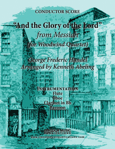 Handel - And the Glory of the Lord from Messiah (for Woodwind Quartet) (arr. Kenneth Abeling)