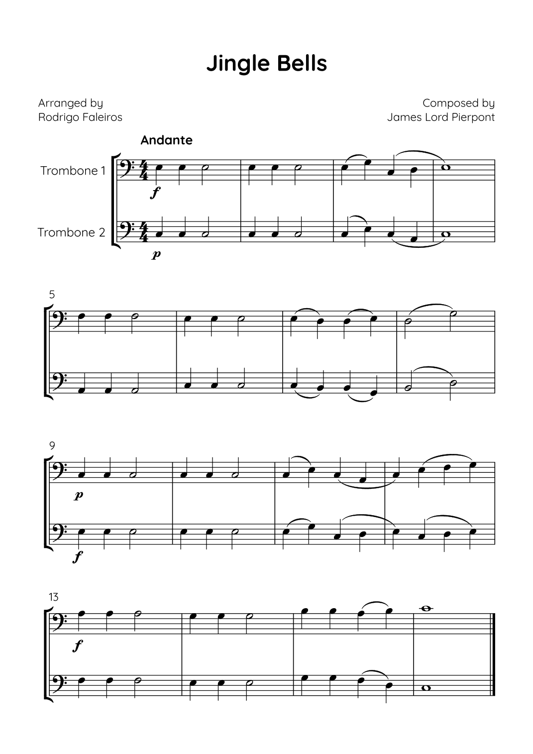 Jingle Bells (arr. Rodrigo Faleiros)