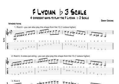 F Lydian b3 Scale (4 Ways to Play)