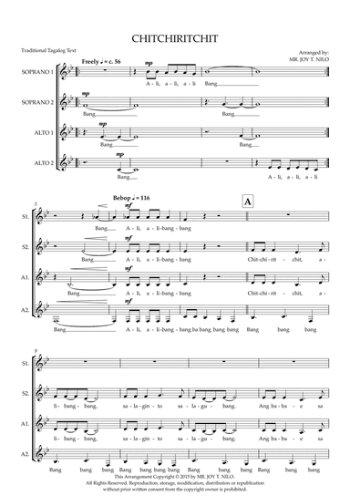 Chitchiritchit (arr. Joy T. Nilo)