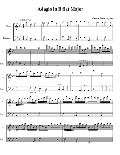 Adagio in B flat Major