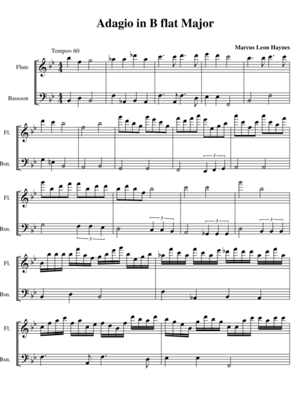 Adagio in B flat Major