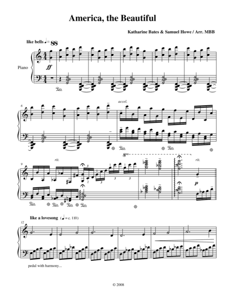 America, The Beautiful, A Concert Arrangement (arr. Michael Bomier)
