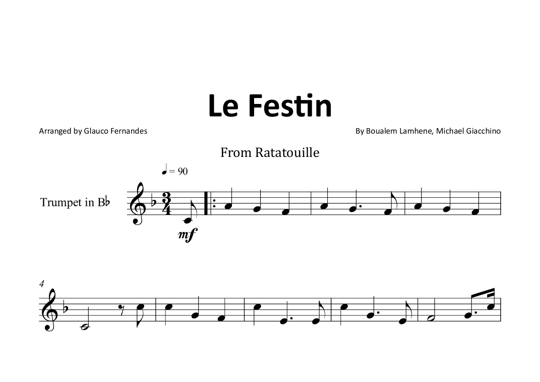 Le Festin (arr. Glauco Fernandes)