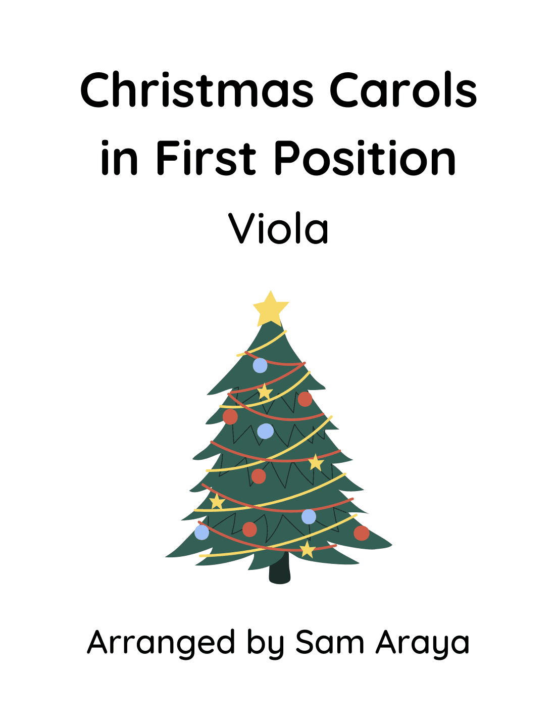 Christmas Carols in First Position for Viola (arr. Sam Araya)