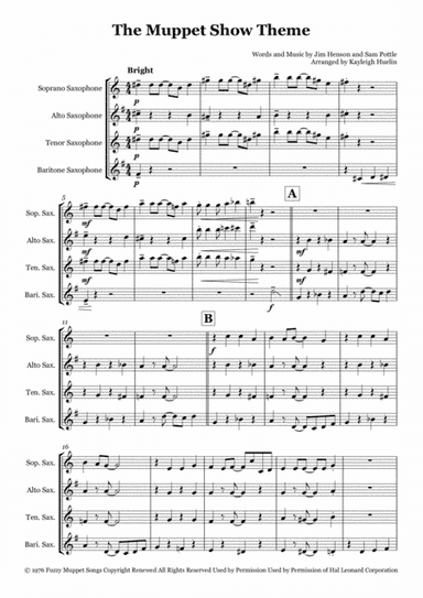 The Muppet Show Theme (arr. Kayleigh Huelin)