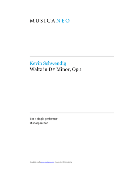 Waltz in D# Minor, Op.1
