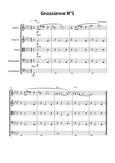 Gnossienne N°1 (arr. Jackson Spindler)