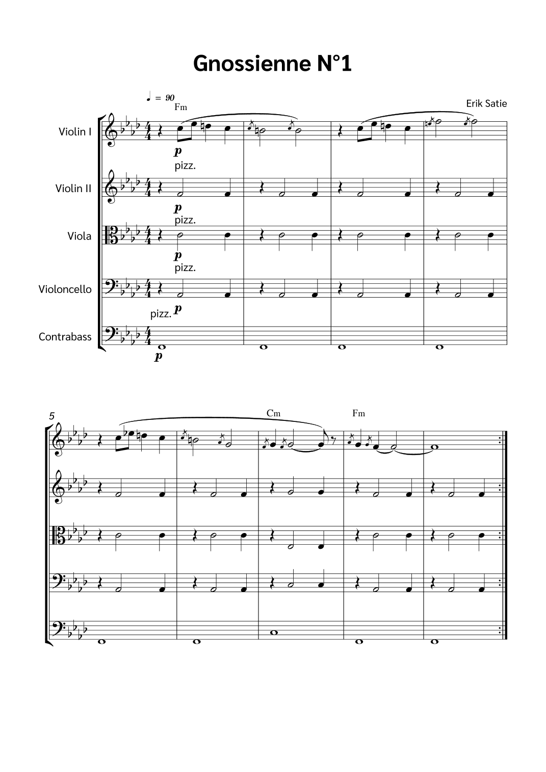 Gnossienne N°1 (arr. Jackson Spindler)