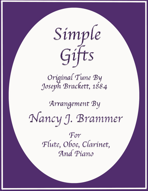 Simple Gifts for Flute, Oboe, Clarinet and Piano