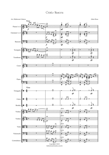 Cristo Nasceu - Coro Infantil e orquestra de camara (arr. Kleberson Calanca)