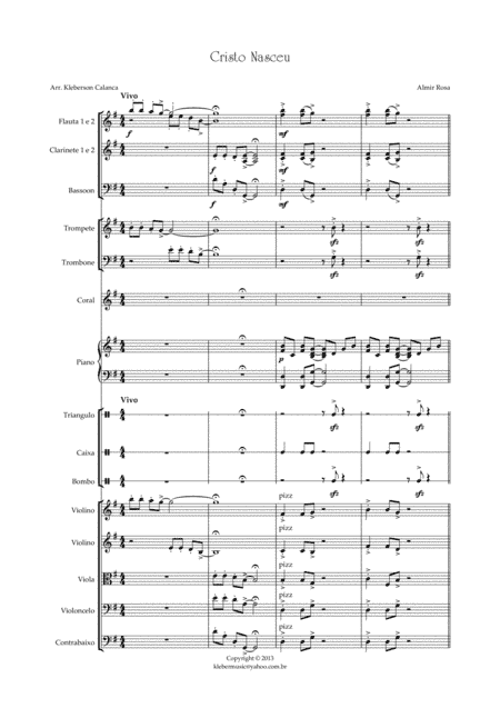 Cristo Nasceu - Coro Infantil e orquestra de camara (arr. Kleberson Calanca)