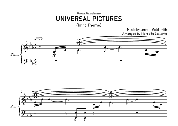 Universal Logo (arr. Marcello Gallante)