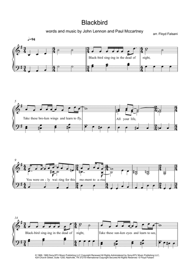 Blackbird (arr. Floyd Falsani)