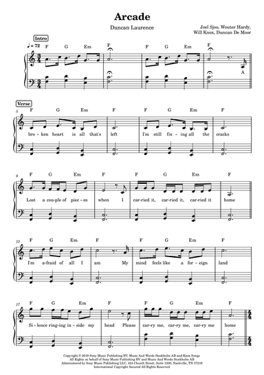 Arcade (arr. Anacrusa)