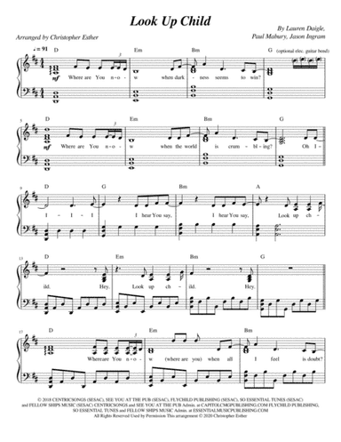 Look Up Child (arr. Christopher Esther)