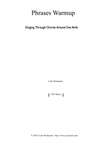 Phrases Warmup (Chords Around One Note)
