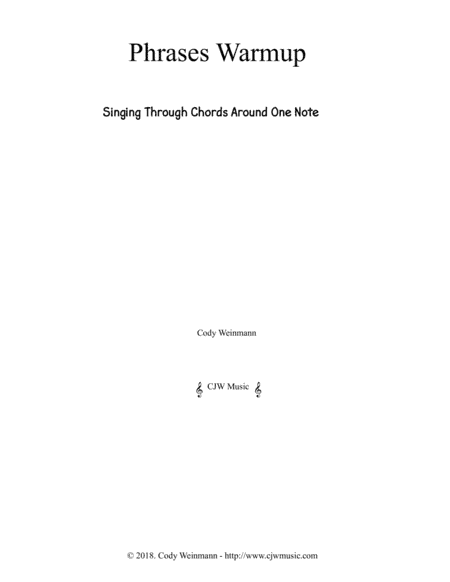 Phrases Warmup (Chords Around One Note)