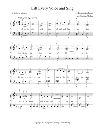Lift Every Voice and Sing (arr. Marsha Medley)