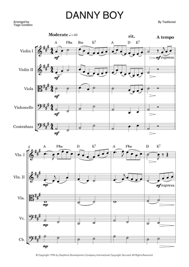 Danny Boy (arr. Tiago Cordeiro)