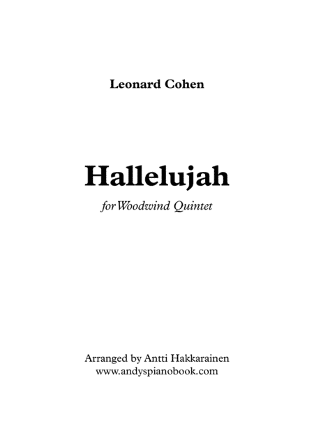 Hallelujah (arr. Antti Hakkarainen)