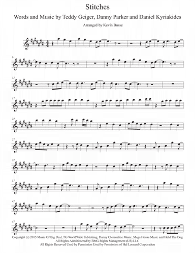 Stitches (arr. Kevin Busse)
