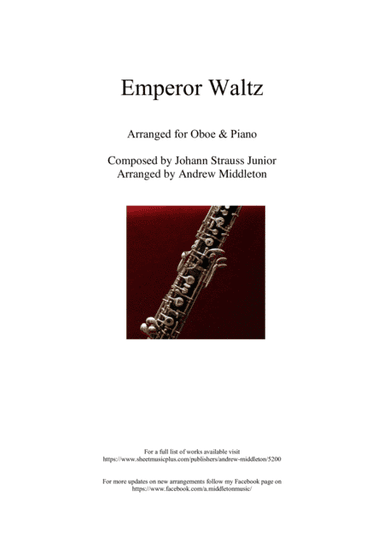 Emperor Waltz arranged for Oboe and Piano (arr. Andrew Middleton)