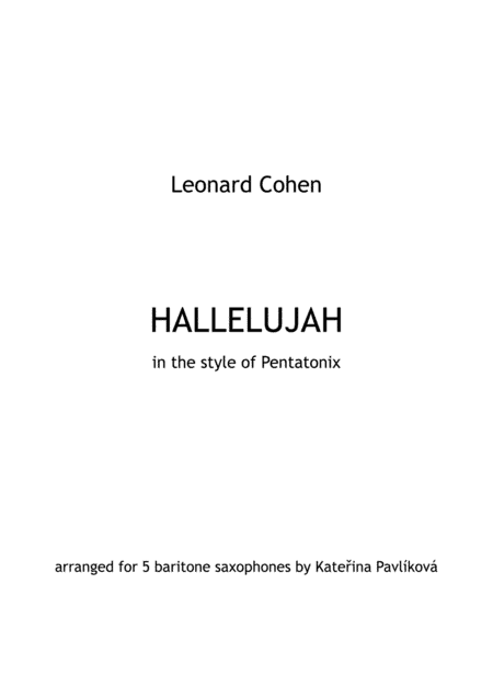 Hallelujah (arr. Kateřina Pavlíková)