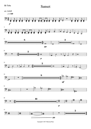Sunset - Bb Tuba