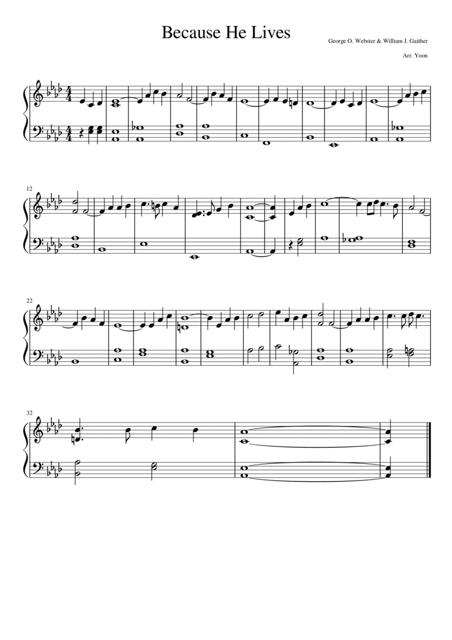 Because He Lives (arr. Joa)