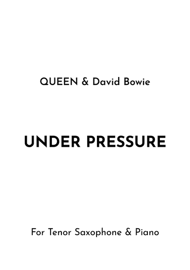 Under Pressure (arr. Jireh J.)