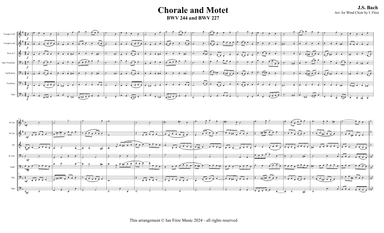 Chorale and Motet BWV 244 and BWV 227 (arr. Ian Fitze)
