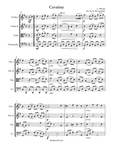Cavatina (arr. Nick Lacanski)