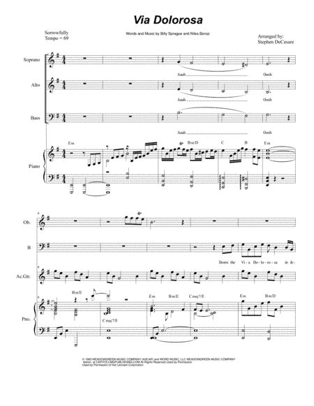 Via Dolorosa (arr. Stephen DeCesare)