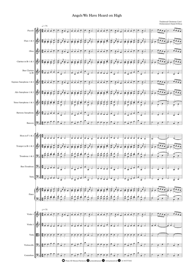 Angels We Have Heard on High - Gloria in Excelsi Deo - Christmas Carol Orchestral Arrangement (arr. Daniel H Rosa)