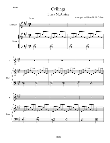 Ceilings (arr. Arranged by Diane M. McGahee)