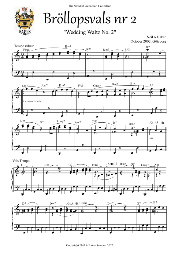 Wedding Waltz No. 2 G&F