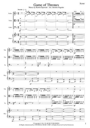 Game Of Thrones (arr. Stefano Pagotto)