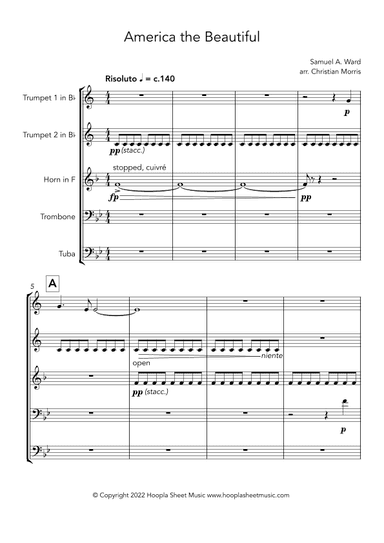 America the Beautiful (arr. Christian Morris)