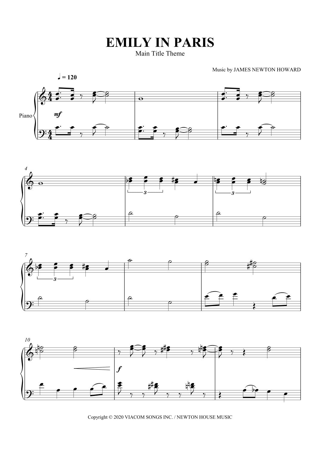 Emily In Paris - Main Title Theme (arr. SCMusic)