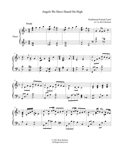 Angels We Have Heard On High (arr. Rick Barham)